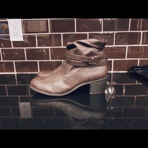 Heeled Brown Booties